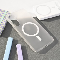 Futrola za Samsung Galaxy S25 Plus leđa MagSafe matte PC - bela