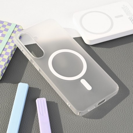 Futrola za Samsung Galaxy S25 Plus leđa MagSafe matte PC - bela