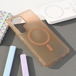 Futrola za Samsung Galaxy S25 Ultra leđa MagSafe matte PC - braon