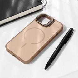 Futrola za iPhone 13 leđa MagSafe matte shield - braon