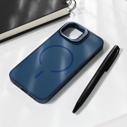 Futrola za iPhone 15 leđa MagSafe matte shield - plava