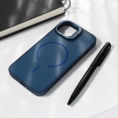 Futrola za iPhone 15 leđa MagSafe matte shield - plava