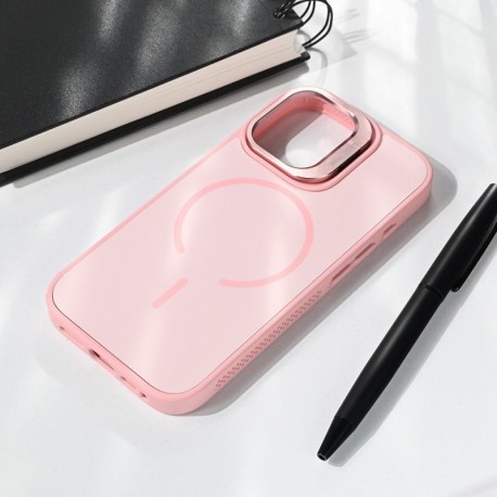 Futrola za iPhone 16 leđa MagSafe matte shield - roza