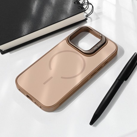 Futrola za iPhone 16 Pro leđa MagSafe matte shield - braon
