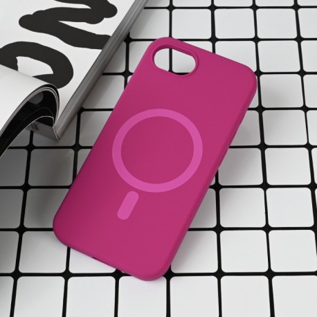 Futrola za iPhone 16e leđa MagSafe Pure color - tamno pink