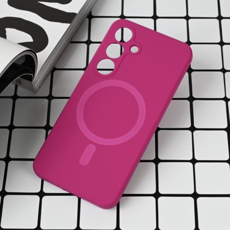 Futrola za Samsung Galaxy S25 leđa MagSafe Pure color - tamno pink