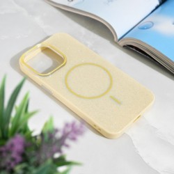 Futrola za iPhone 13 Pro leđa MagSafe sparkle dust - žuta
