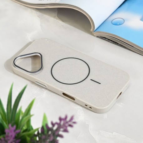 Futrola za iPhone 17 leđa MagSafe sparkle dust - srebrna