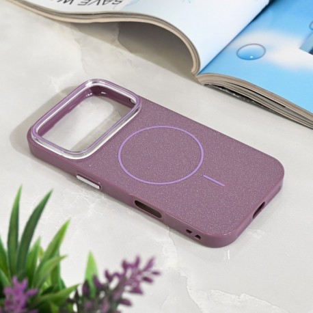 Futrola za iPhone 17 Pro leđa MagSafe sparkle dust - ljubičasta