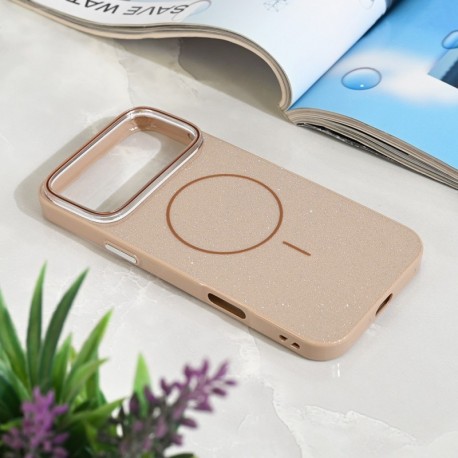 Futrola za iPhone 17 Pro Max leđa MagSafe sparkle dust - zlatna