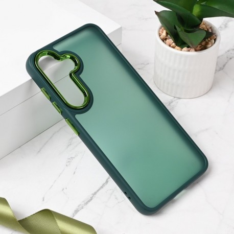 Futrola za Samsung Galaxy S25 leđa Shining camera - tamno zelena
