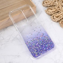 Futrola za Huawei Honor 200 lite leđa silikon Glitter - ljubičasta
