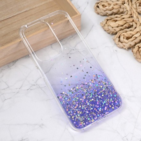Futrola za Huawei Honor 200 lite leđa silikon Glitter - ljubičasta