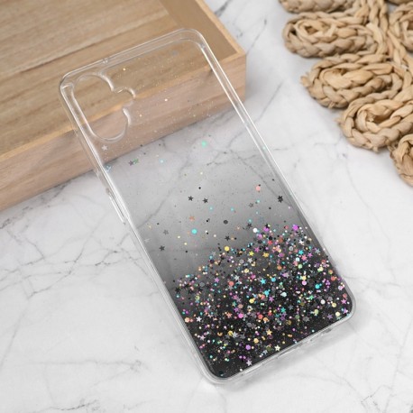Futrola za Samsung Galaxy A06 leđa silikon Glitter - crna