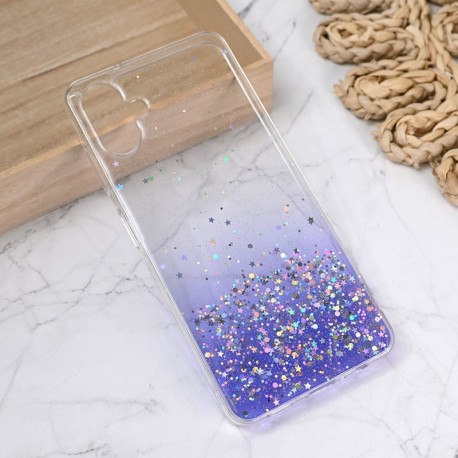 Futrola za Samsung Galaxy A06 leđa silikon Glitter - ljubičasta