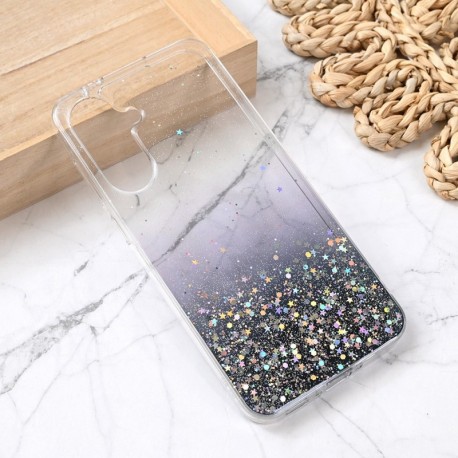 Futrola za Samsung Galaxy A36 leđa silikon Glitter - crna