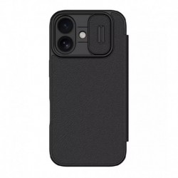 Futrola za iPhone 17 preklop bez magneta bez prozora Nillkin Qin Pro - crna