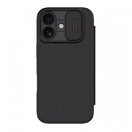 Futrola za iPhone 17 preklop bez magneta bez prozora Nillkin Qin Pro - crna