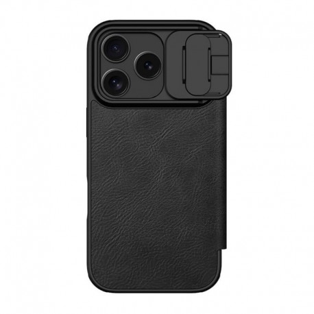 Futrola za iPhone 17 Pro preklop bez magneta bez prozora Nillkin Qin Pro - crna