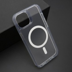 Futrola za iPhone 14 leđa Color frame MagSafe - providna