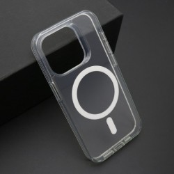 Futrola za iPhone 15 Pro leđa Color frame MagSafe - providna