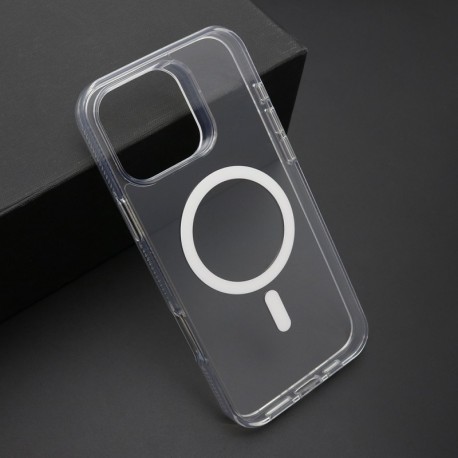 Futrola za iPhone 16 Pro Max leđa Color frame MagSafe - providna