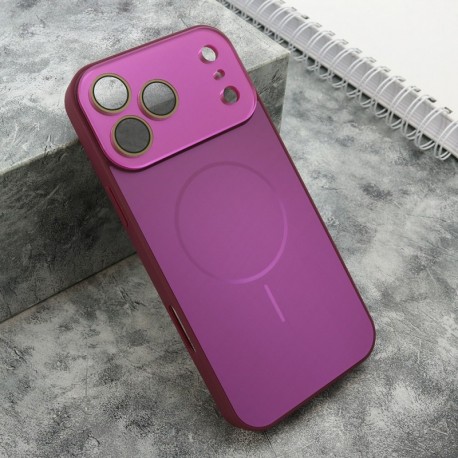 Futrola za iPhone 17 Pro Max leđa Color metal MagSafe II - roza