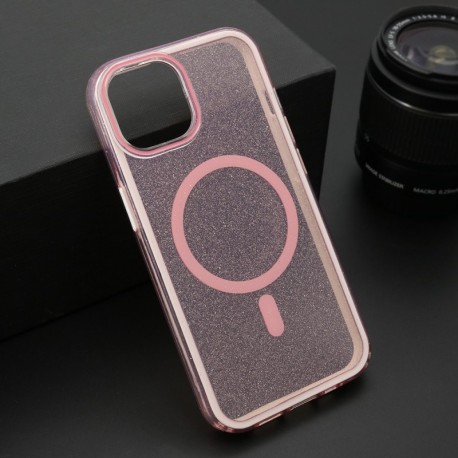 Futrola za iPhone 13 leđa Crystal MagSafe - roza