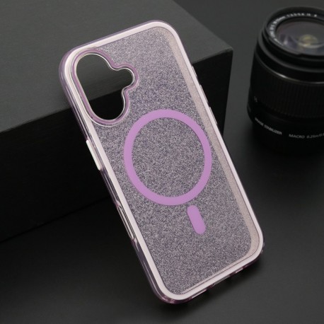 Futrola za iPhone 16 leđa Crystal MagSafe - ljubičasta