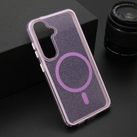 Futrola za Samsung Galaxy S25 leđa Crystal MagSafe - ljubičasta