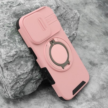 Futrola za iPhone 15 Pro leđa Defender CamShield - roza