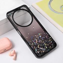 Futrola za Xiaomi Redmi 14C/14R leđa Frame glitter - crna