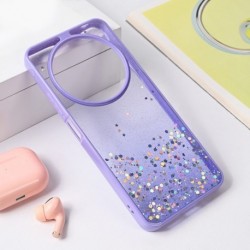 Futrola za Xiaomi Redmi 14C/14R leđa Frame glitter - ljubičasta