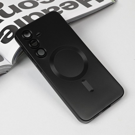 Futrola za Samsung Galaxy S25 FE leđa MagSafe chrome - crna