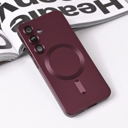Futrola za Samsung Galaxy S25 leđa MagSafe chrome - bordo