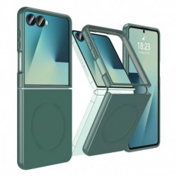 Futrola za Samsung Galaxy Z Flip 7/Flip7 leđa MagSafe elegant fold - tamno zelena