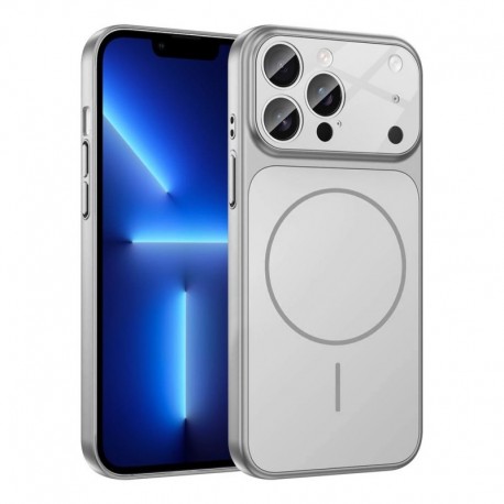 Futrola za iPhone 15 Pro leđa MagSafe Looklike - srebrna