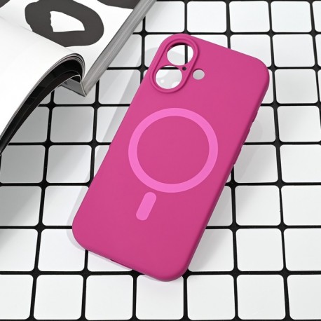 Futrola za iPhone 17 leđa MagSafe Pure color - tamno pink