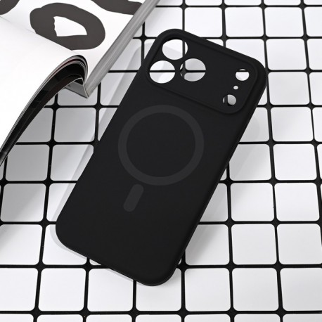Futrola za iPhone 17 Pro Max leđa MagSafe Pure color - crna