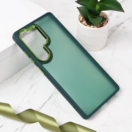 Futrola za Samsung Galaxy S25 Ultra leđa Shining camera - tamno zelena