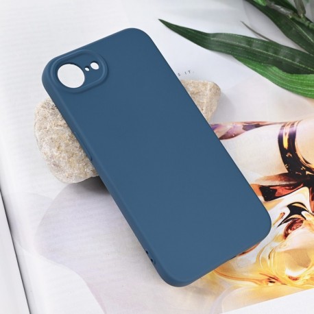 Futrola za iPhone 16e leđa Soft velvet - plava