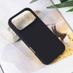 Futrola za iPhone 17 Pro leđa Soft velvet - crna