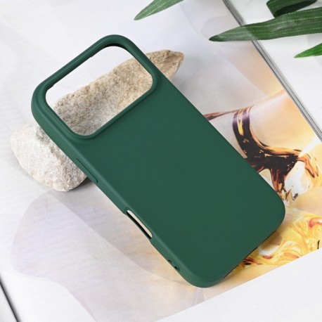 Futrola za iPhone 17 Pro leđa Soft velvet - tamno zelena