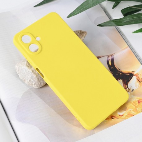 Futrola za Samsung Galaxy A07 leđa Soft velvet - žuta