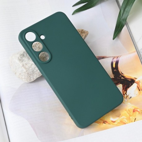 Futrola za Samsung Galaxy S25 Plus leđa Soft velvet - tamno zelena