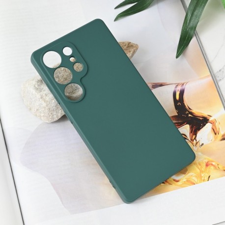 Futrola za Samsung Galaxy S25 Ultra leđa Soft velvet - tamno zelena