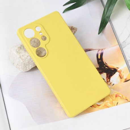 Futrola za Samsung Galaxy S25 Ultra leđa Soft velvet - žuta