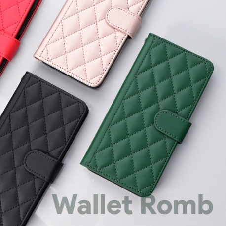 Futrola za Samsung Galaxy A55 preklop sa magnetom bez prozora Wallet Romb - crvena