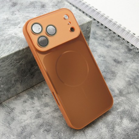 Futrola za iPhone 17 Pro Max leđa Color metal MagSafe II - narandžasta