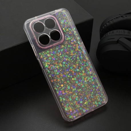 Futrola za Huawei Honor X7d/4G/400 Smart 4G leđa Crystal glow - roza